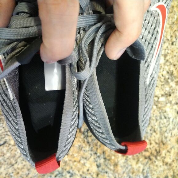 Nike Mens Air Vapormax Flyknit 3 Running Shoes Red AJ6900-012 Lace Up 8.5 - Picture 9 of 12